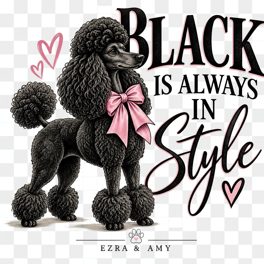 Black Is Always In Style Tee | Poodle Lover Gift